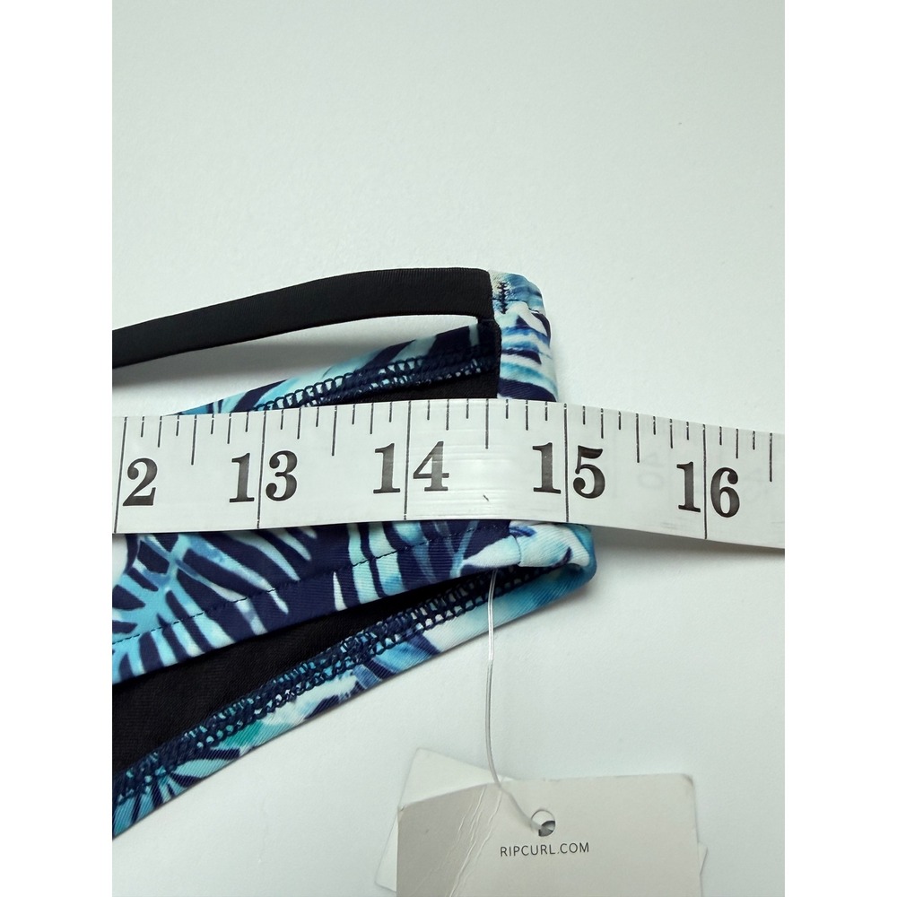Rip Curl Oasis Luxe Hipster Bikini Bottoms Blue Tropical Palm  Navy Medium New - Picture 5 of 7